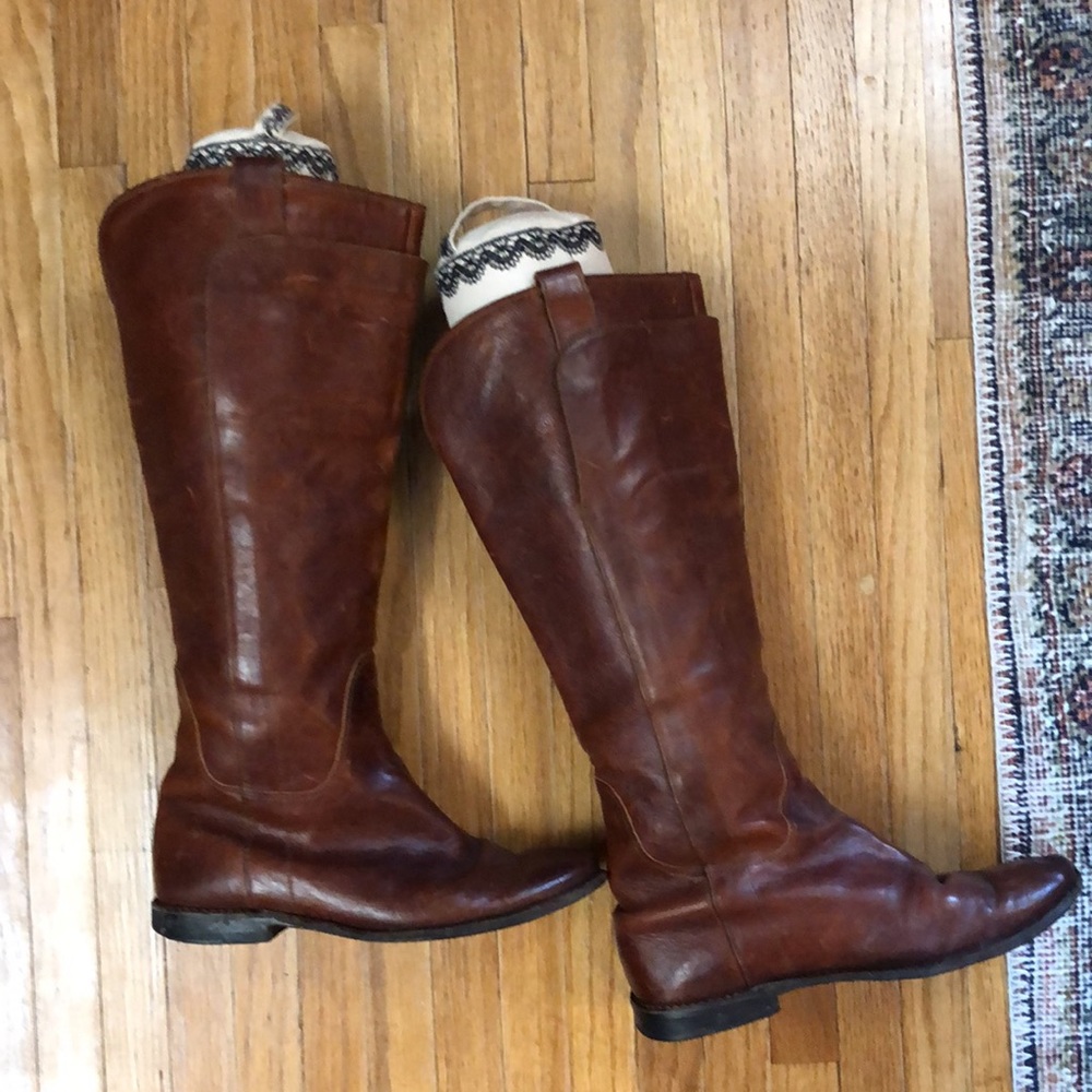Vintage Frye brown leather boots. Women’s size 6 - Picture 8 of 11